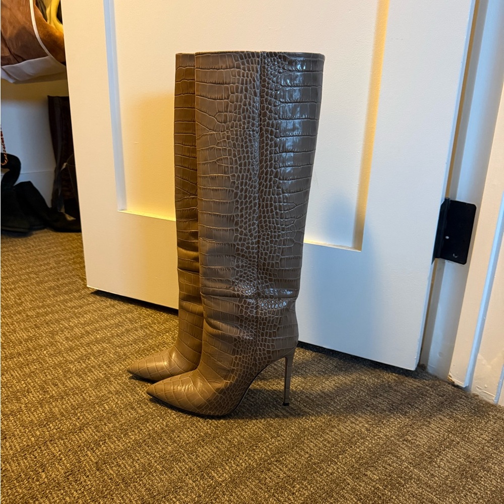 Paris Texas Taupe Stiletto Boots